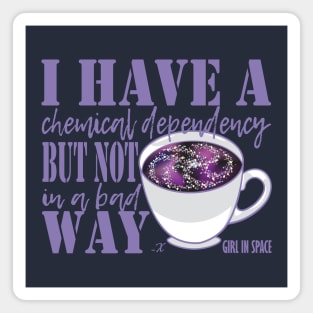 Girl in Space Coffee Dependency Magnet